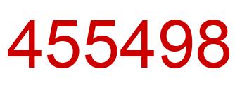 Number 455498 red image