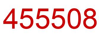Number 455508 red image