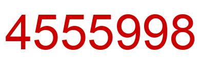 Number 4555998 red image
