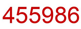 Number 455986 red image