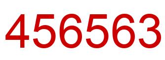 Number 456563 red image