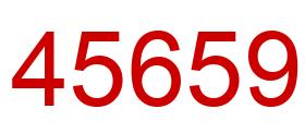 Number 45659 red image
