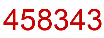 Number 458343 red image
