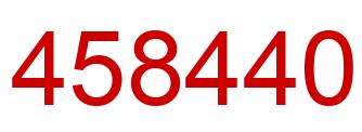 Number 458440 red image