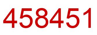 Number 458451 red image
