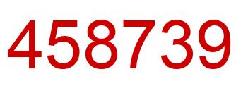 Number 458739 red image