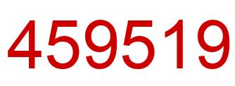 Number 459519 red image