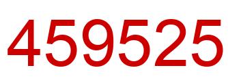 Número 459525 imagen rojo