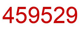 Number 459529 red image