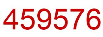 Número 459576 imagen rojo