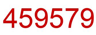 Número 459579 imagen rojo