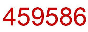 Number 459586 red image