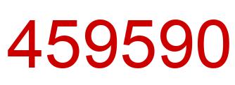 Number 459590 red image