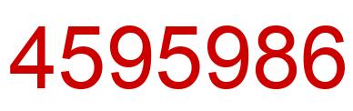 Number 4595986 red image
