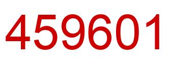 Number 459601 red image
