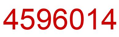 Number 4596014 red image