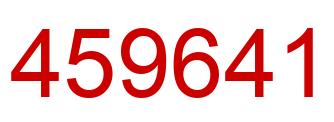 Number 459641 red image