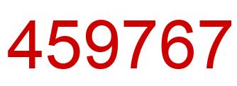 Número 459767 imagen rojo