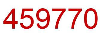 Número 459770 imagen rojo
