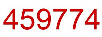 Número 459774 imagen rojo