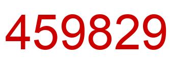 Number 459829 red image