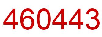 Número 460443 imagen rojo