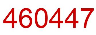 Number 460447 red image
