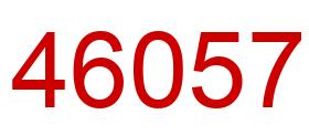 Número 46057 imagen rojo