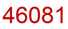 Number 46081 red image