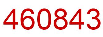 Number 460843 red image