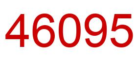 Number 46095 red image