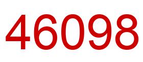 Number 46098 red image