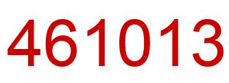 Number 461013 red image