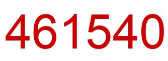 Number 461540 red image