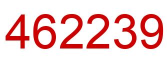 Number 462239 red image