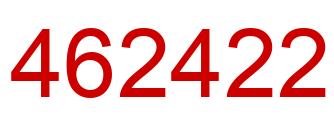Number 462422 red image