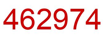 Number 462974 red image