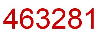 Number 463281 red image