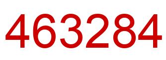 Number 463284 red image