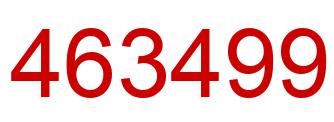 Número 463499 imagen rojo