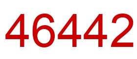 Number 46442 red image