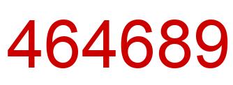 Número 464689 imagen rojo