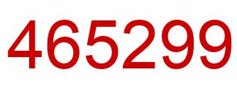 Number 465299 red image