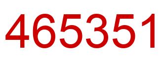 Número 465351 imagen rojo