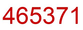 Number 465371 red image