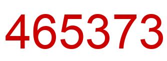 Número 465373 imagen rojo