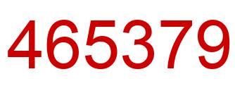 Number 465379 red image