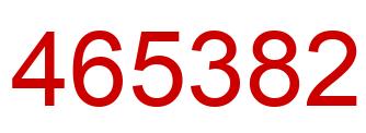 Number 465382 red image