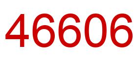 Number 46606 red image