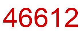 Number 46612 red image